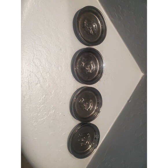 Mercury Glass Roman Gladiator Coasters - Picture 6 of 6